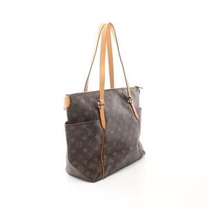Louis Vuitton Canvas Leather Bag Brown Totally Tote Monogram